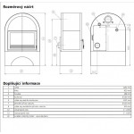 Krbová kamna ABX Grunt s TV černý plech
